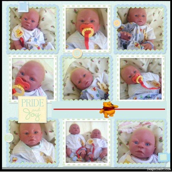 pooh Twin Boys Kevin Keith Reborn Dolls♥♥