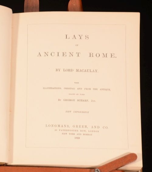 1899 Lays of Ancient Rome Lord Macaulay