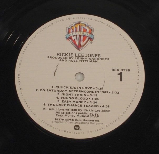 Rickie Lee Jones s T Self Titled 1979 LP NM
