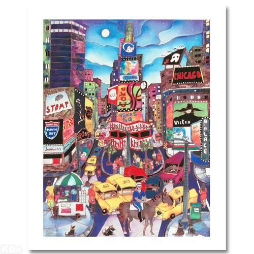 Horse in Times Square by Linnea Pergola on Canvas