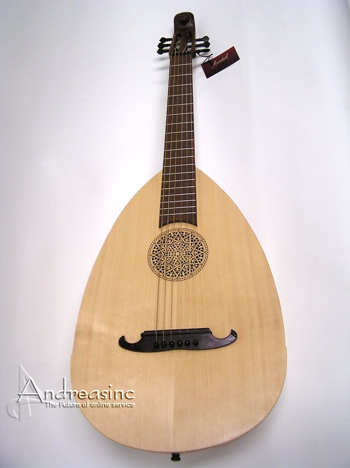 New Unique Classical Lute Guitar Hand Carved w Pegs CD Tuning Chart