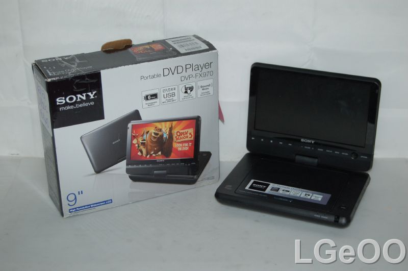 Broken Sony DVP FX970 Portable Media DVD Player 9 LCD as Is