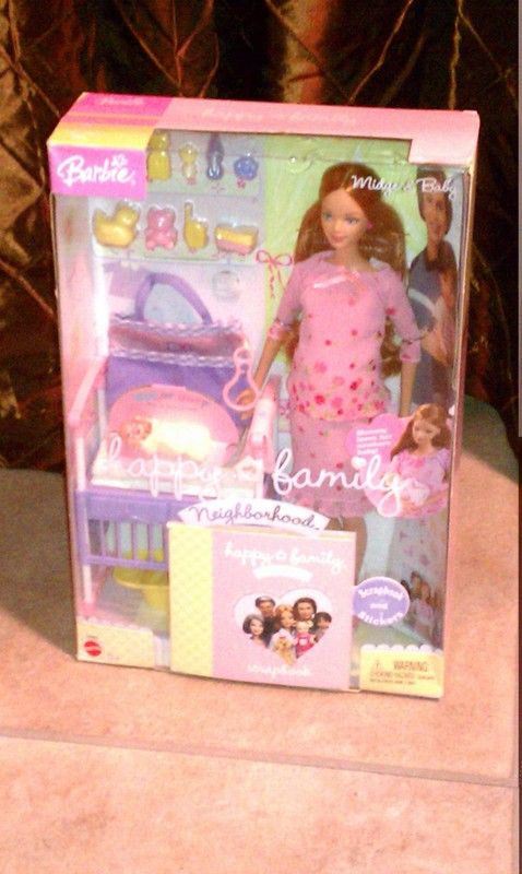 Barbie Midge Baby Happy Family Boneca grávida afro-americana 2002