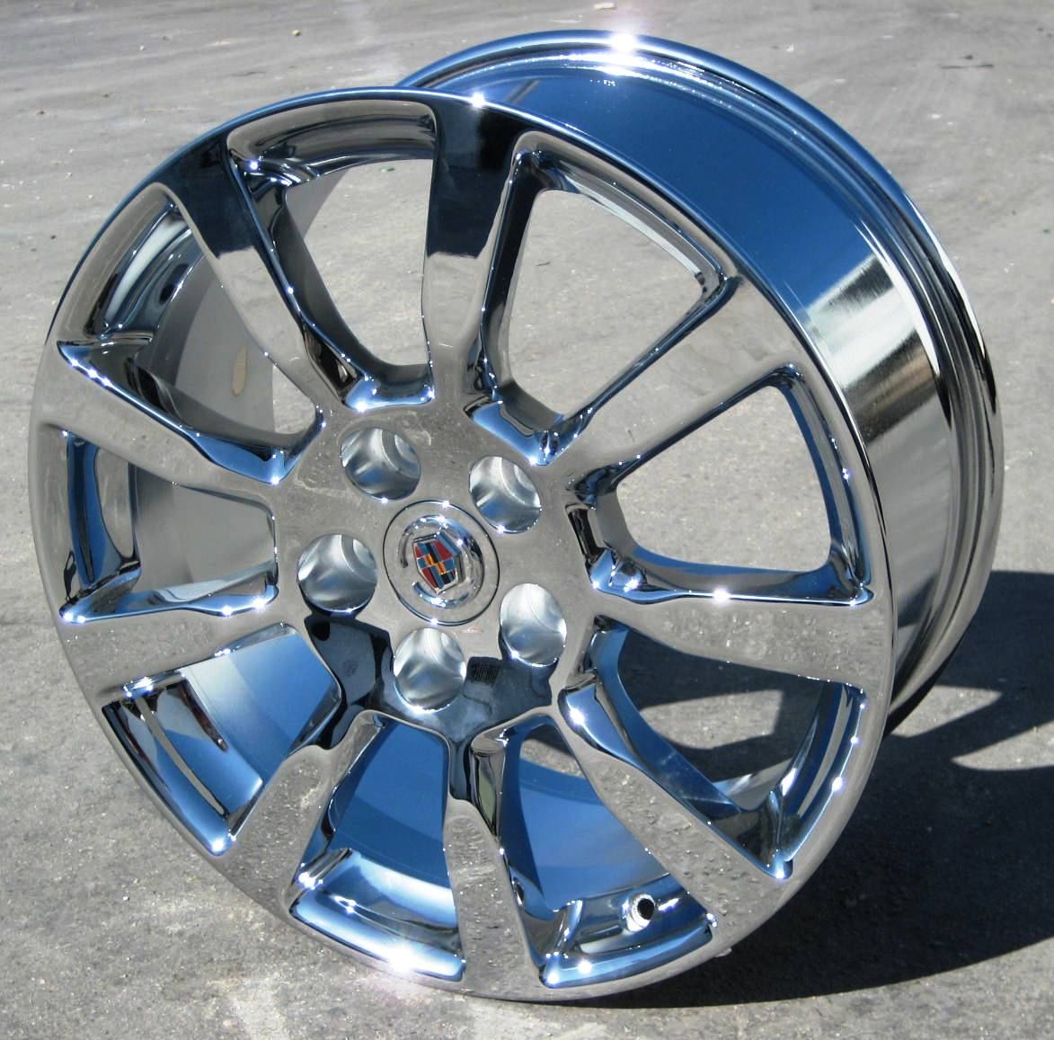 YOUR STOCK 4 NEW 18 FACTORY CADILLAC CTS CHROME WHEELS RIMS 2008 2013