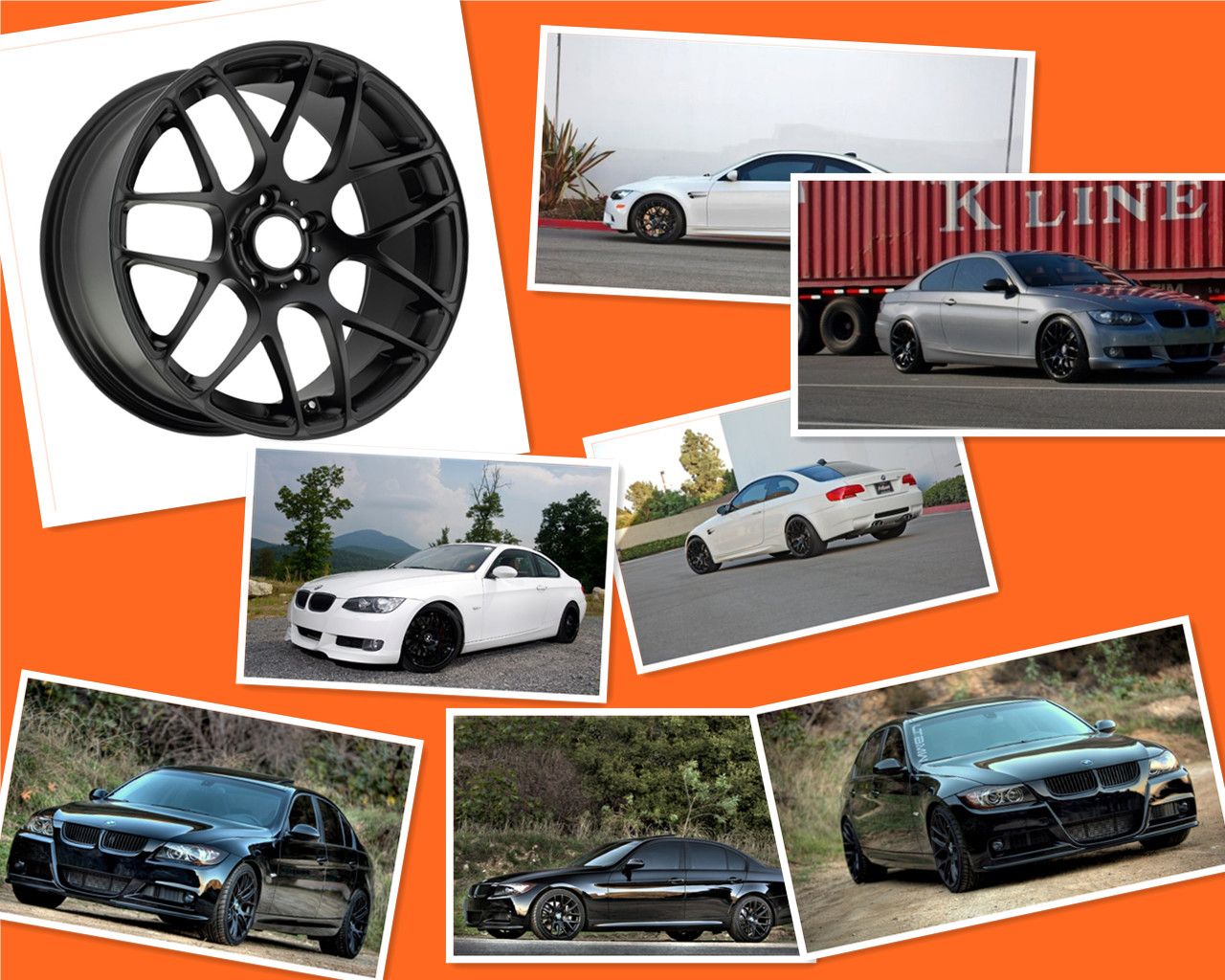 19 Staggered Black Rims Wheels BMW E46 E9X E92 E93 M3