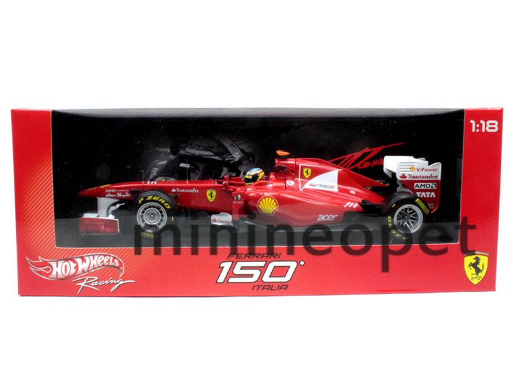 Hot Wheels W1073 F2011 Ferrari F1 150 Italia GP 2011 1 18 Fernando