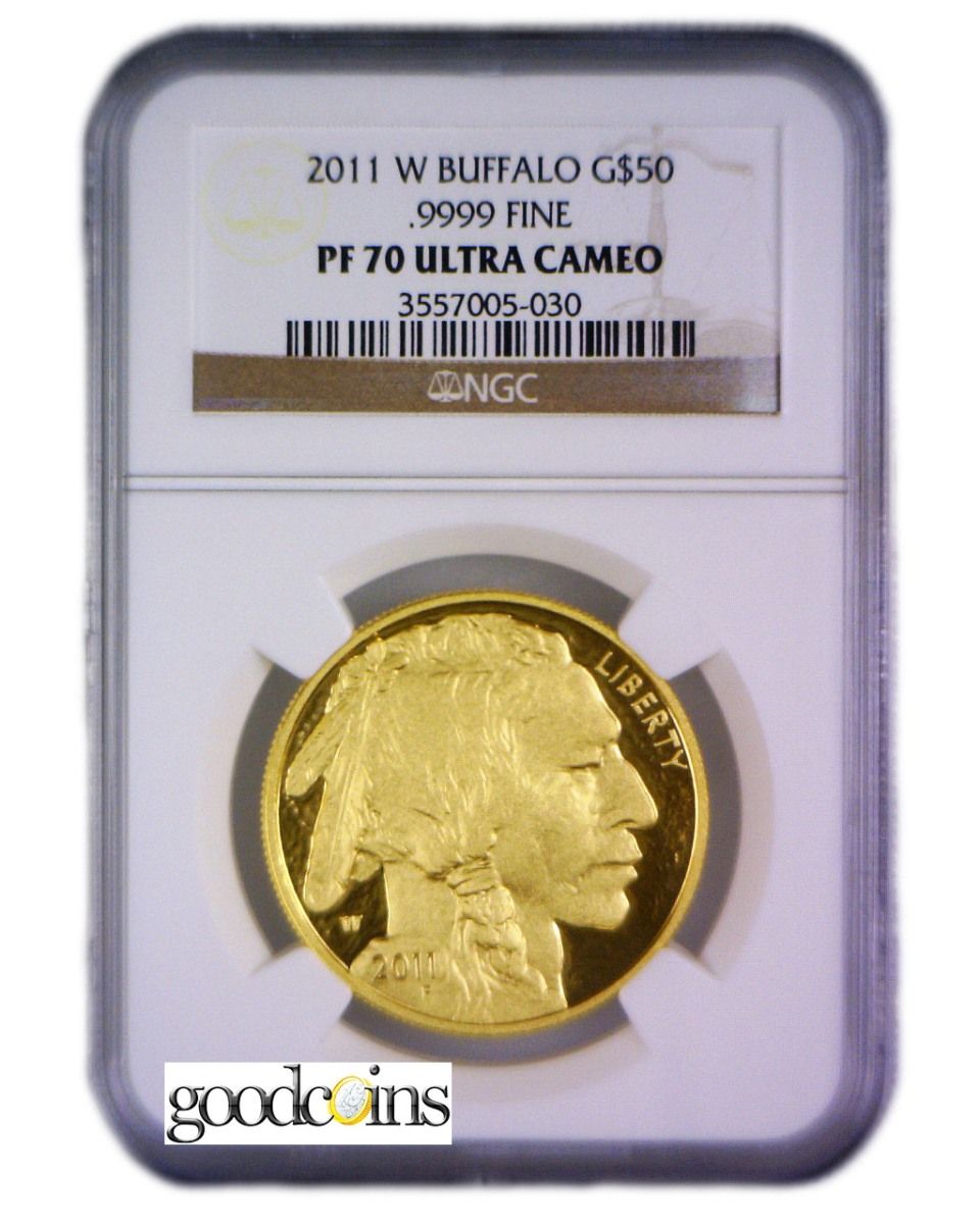 2011 w $50 1 oz American Gold Buffalo NGC PF70 Ultra Cameo