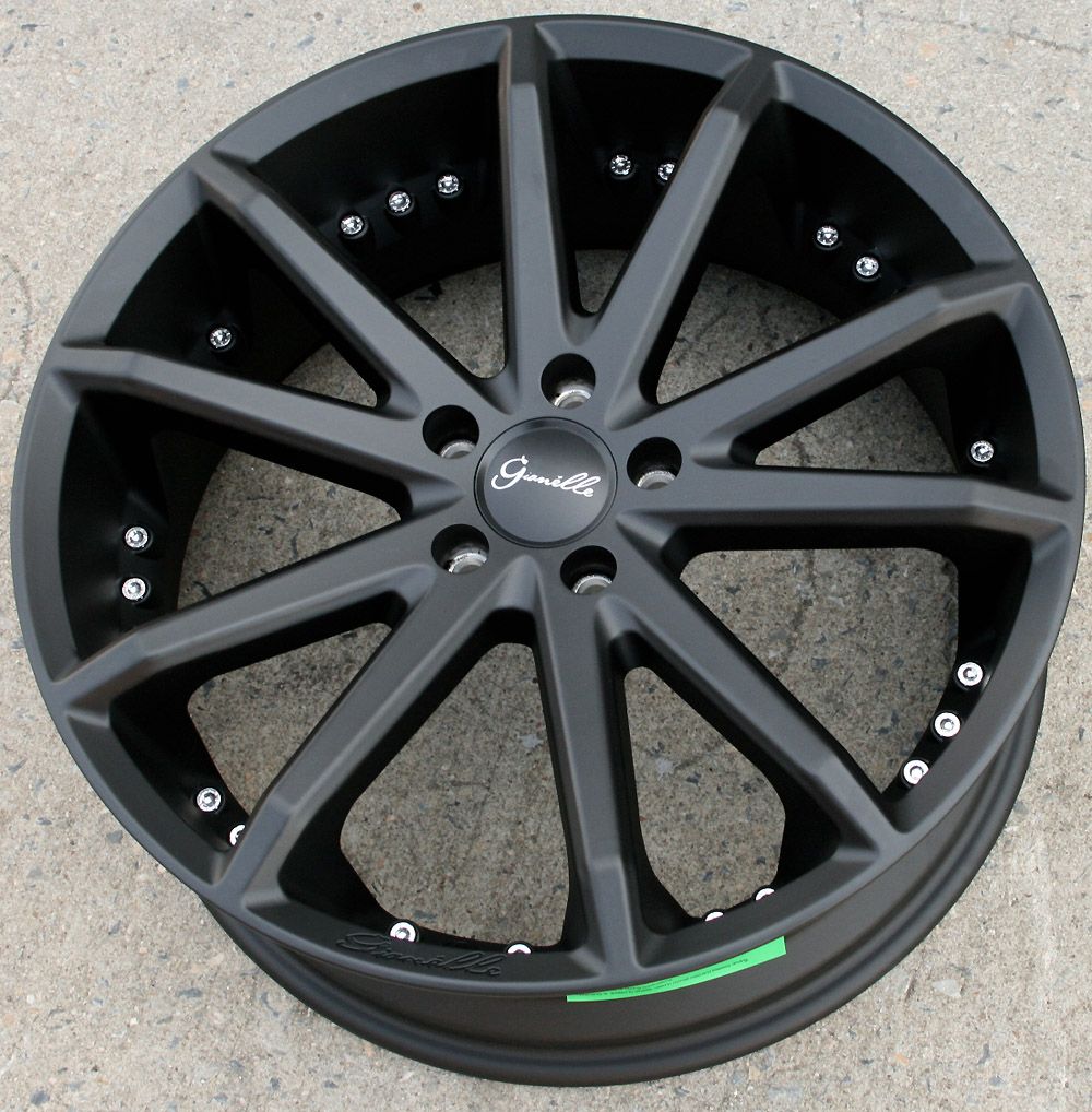 Gianelle Spidero 5 20 Black Rims Wheels Acura TL TSX 20 x 8 0 5H 38