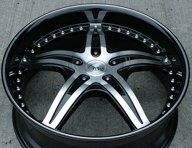 RVM 497 22 Black Rims Wheels Impala Malibu Grand Prix