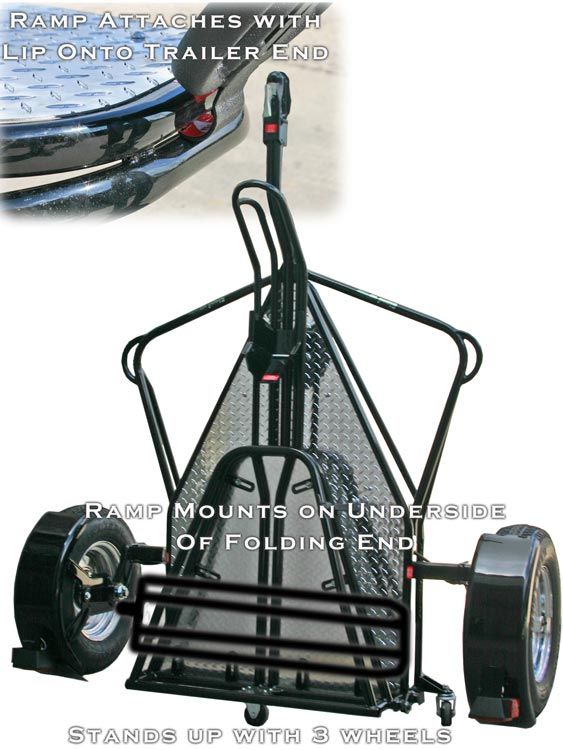New Kendon Stand Up Folding Harley Motorcycle Trailer B BB107 B