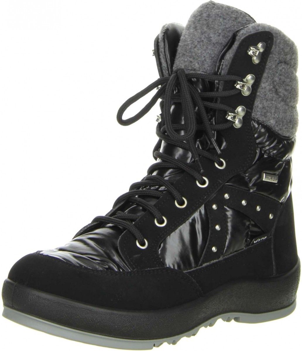 VISTA Damen Winterstiefel Winterboot schwarz