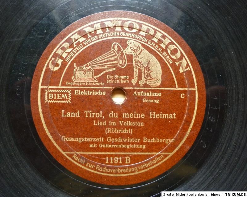 Alte Schellackplatte Deutsche Grammophon G.M.B.H.Berlin