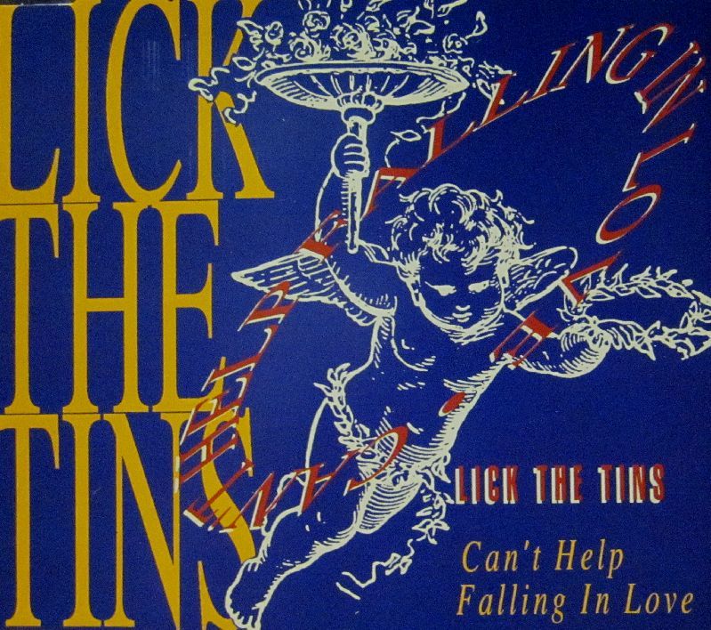 Lick The Tins(CD Single)Cant Help Falling in Love Mooncrest CDMOON