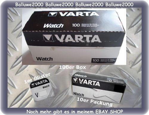 Varta Knopfzellen ihrer Wahl z.B. V361 V364 u.v.m.