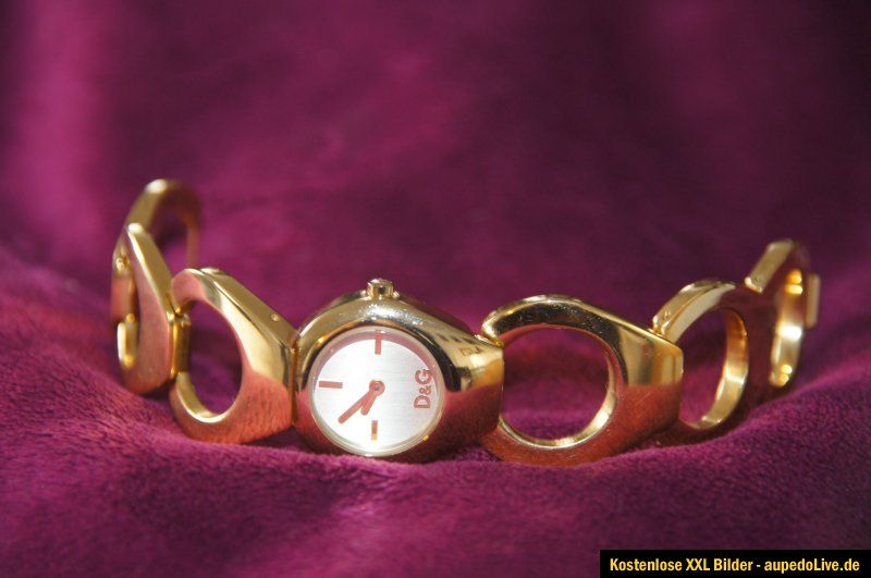 Dolce & Gabbana Damen Armbanduhr gold/vergoldet DW0171 FLATHEAD