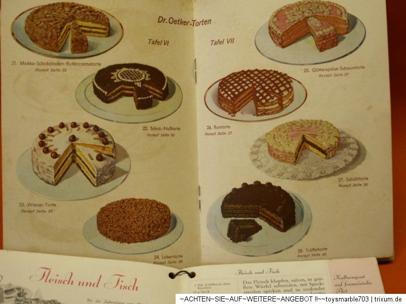 Konvolut alte Kochbücher Dr.Oetker Dißmann 1920/30 3St.