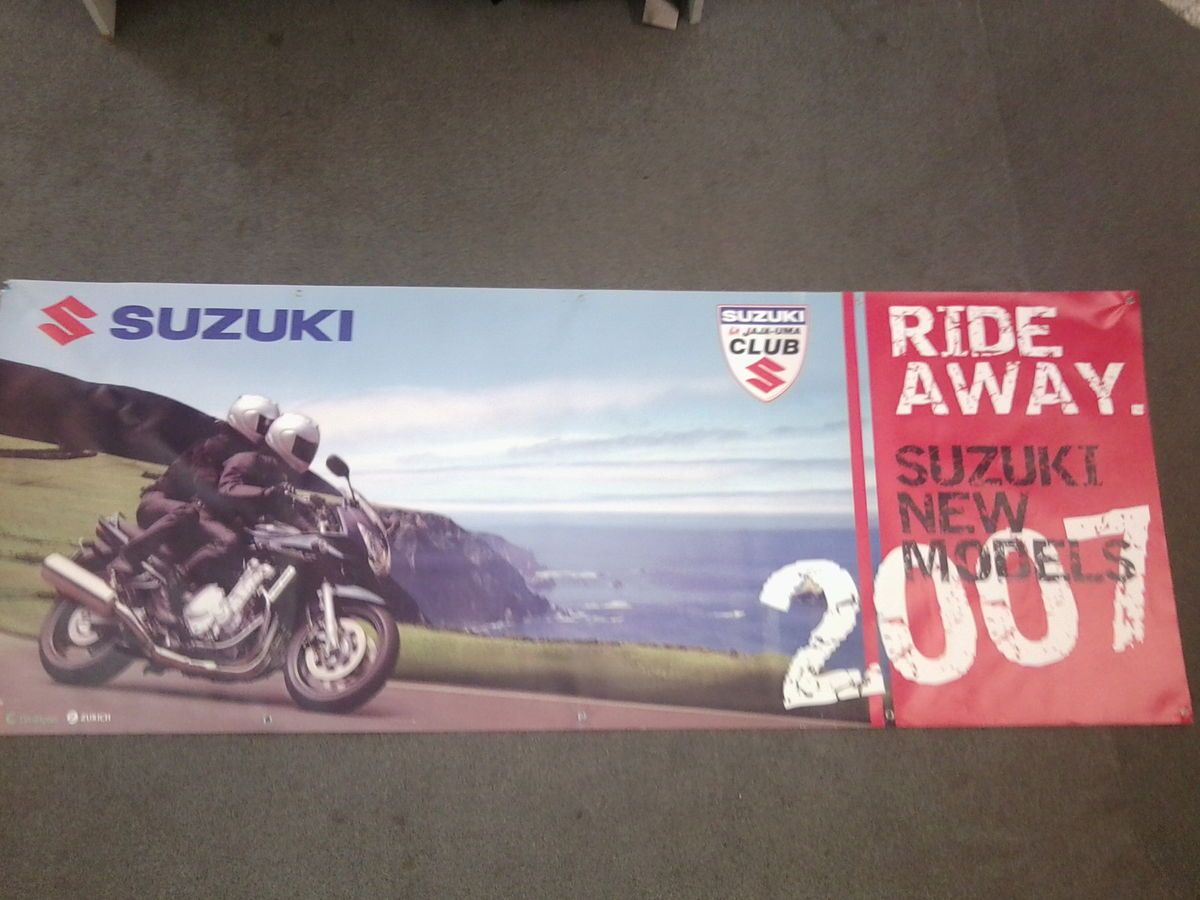 Suzuki Werbebanner Bandit Fan Artikel, Banner