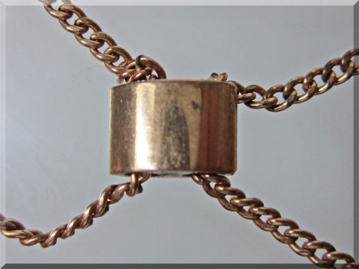 Co. Gold Filled PocketWatch Chain W/14K Slide