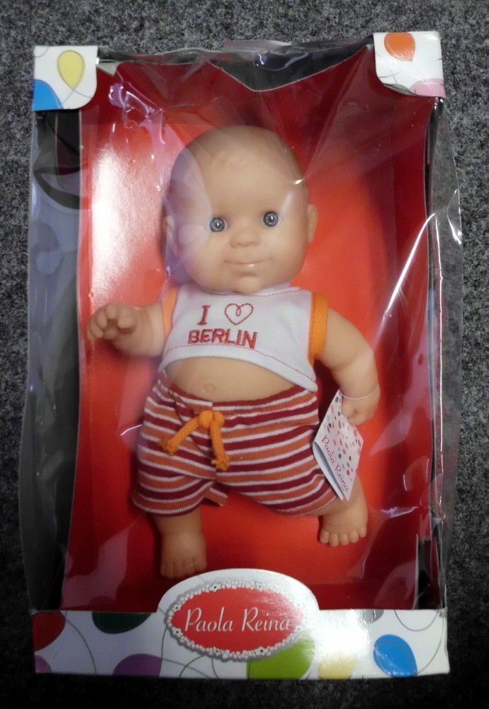 Paola Reina   117 Vinyl Boy Doll 22cm Baby Puppe Neu OVP