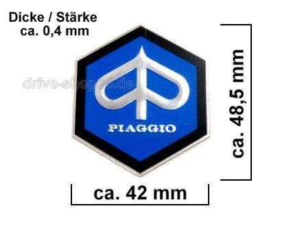 PIAGGIO 6 Eck EMBLEM Logo Aufkleber Vespa 50 LX PK PX N