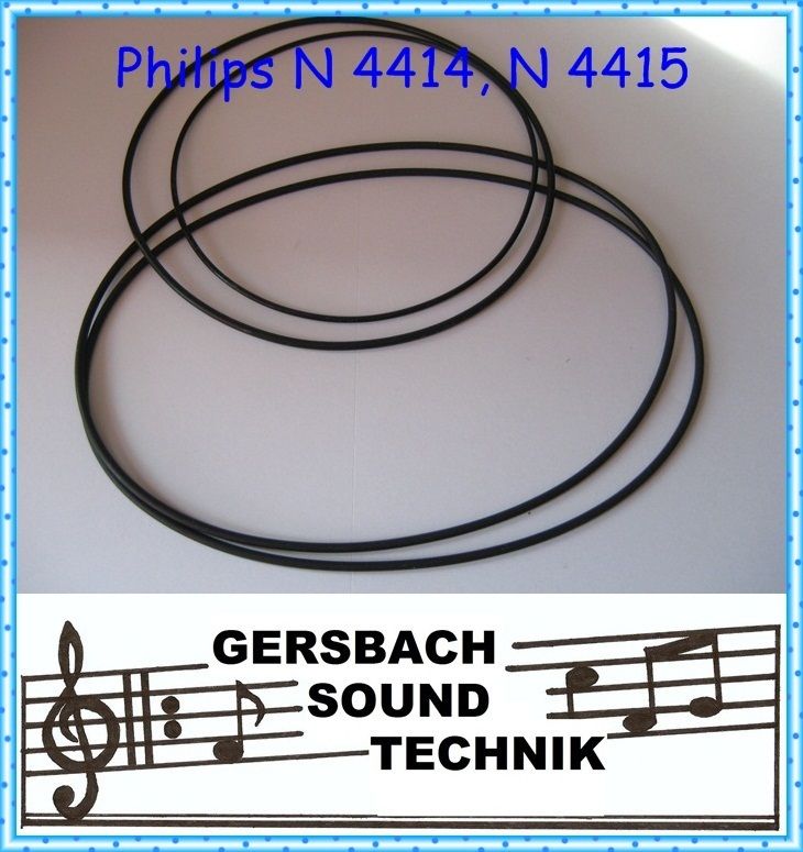 Riemensatz Philips N 4414, 4415 Rubber drive belt kit