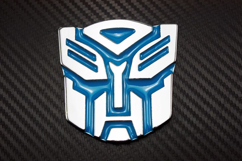 3D Transformers Autobots Logo Emblem Badge Sticker Decal Chrome Auto