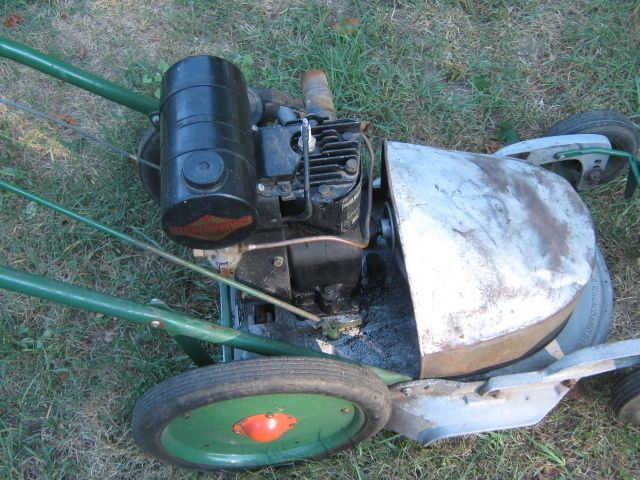 Vintage Lawn Mower Cicle Mower Root Antique Engine